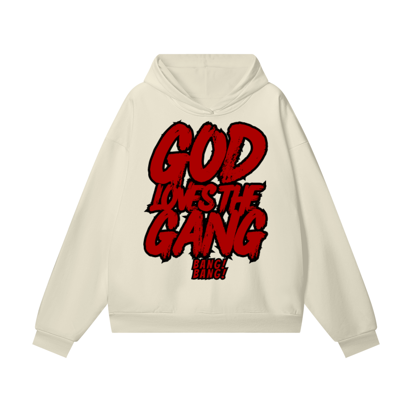 Niners,God loves,49ers,Gang,Red,Hoodie